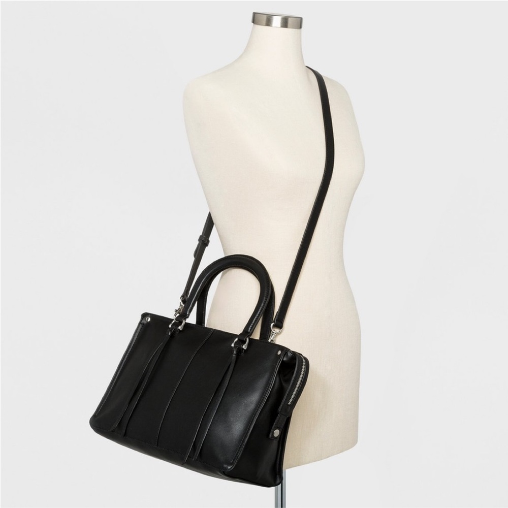 Universal Thread Satchel Handbag - Black NWT - Picture 2 of 4